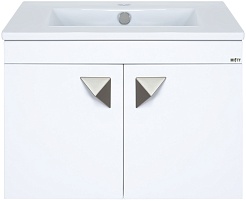 Misty Тумба с раковиной Сахара 60 белая – фотография-1